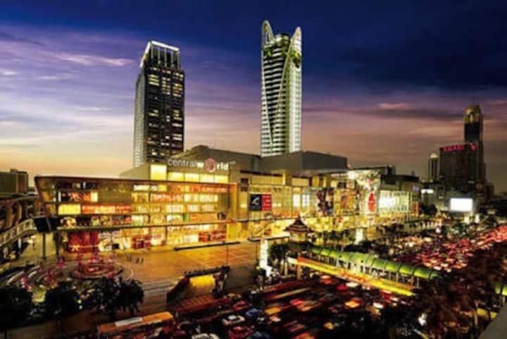 Cozy 1Br Walk To Bts And Airport Rail Link Close To Malls T بانكوك المظهر الخارجي الصورة