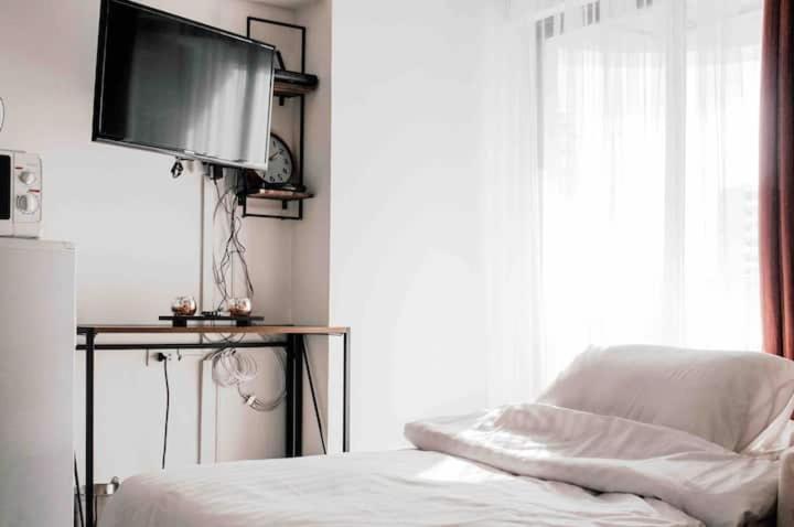 Cozy 1Br Walk To Bts And Airport Rail Link Close To Malls T بانكوك المظهر الخارجي الصورة